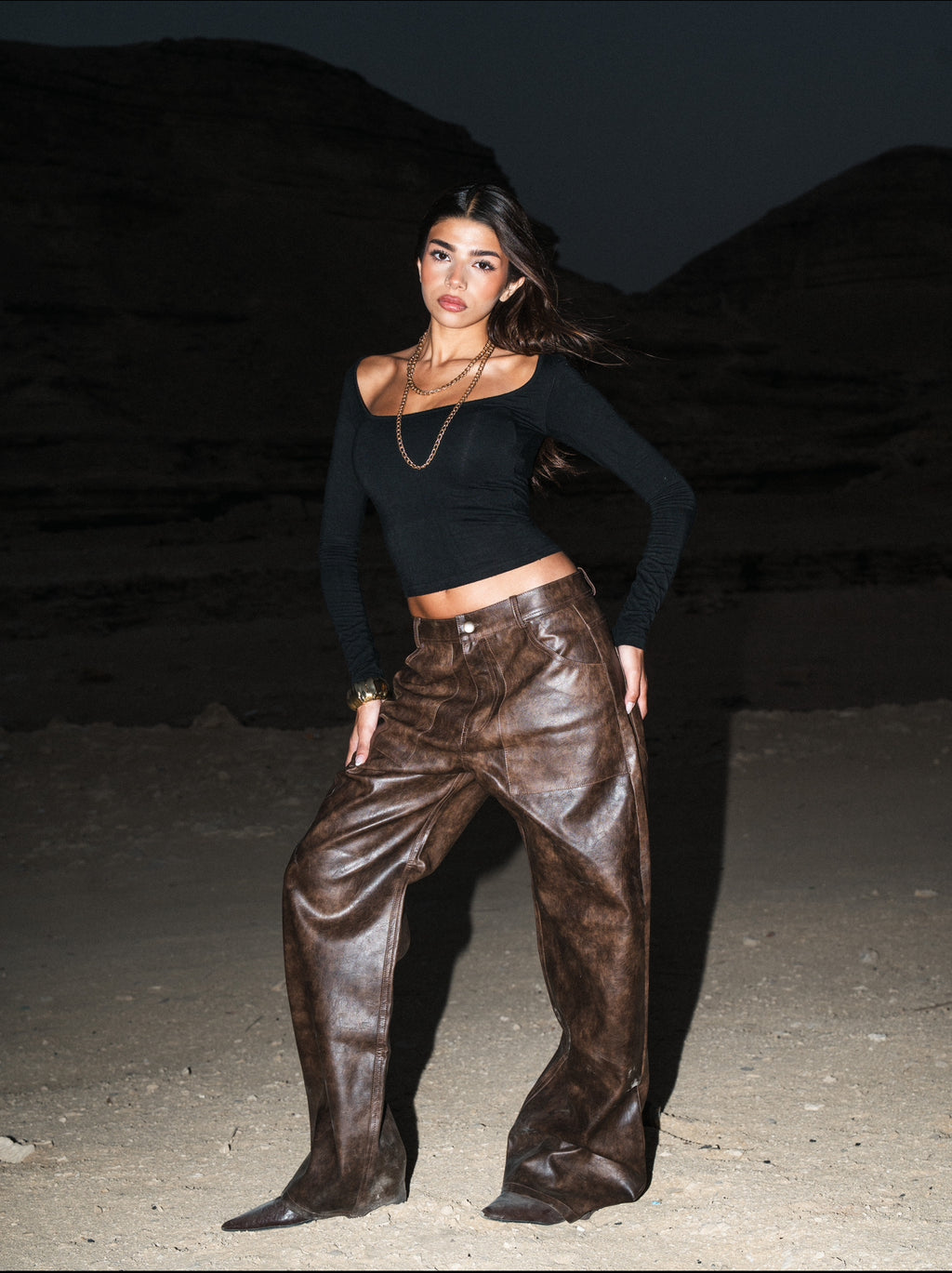Dark Dunes Leather pants