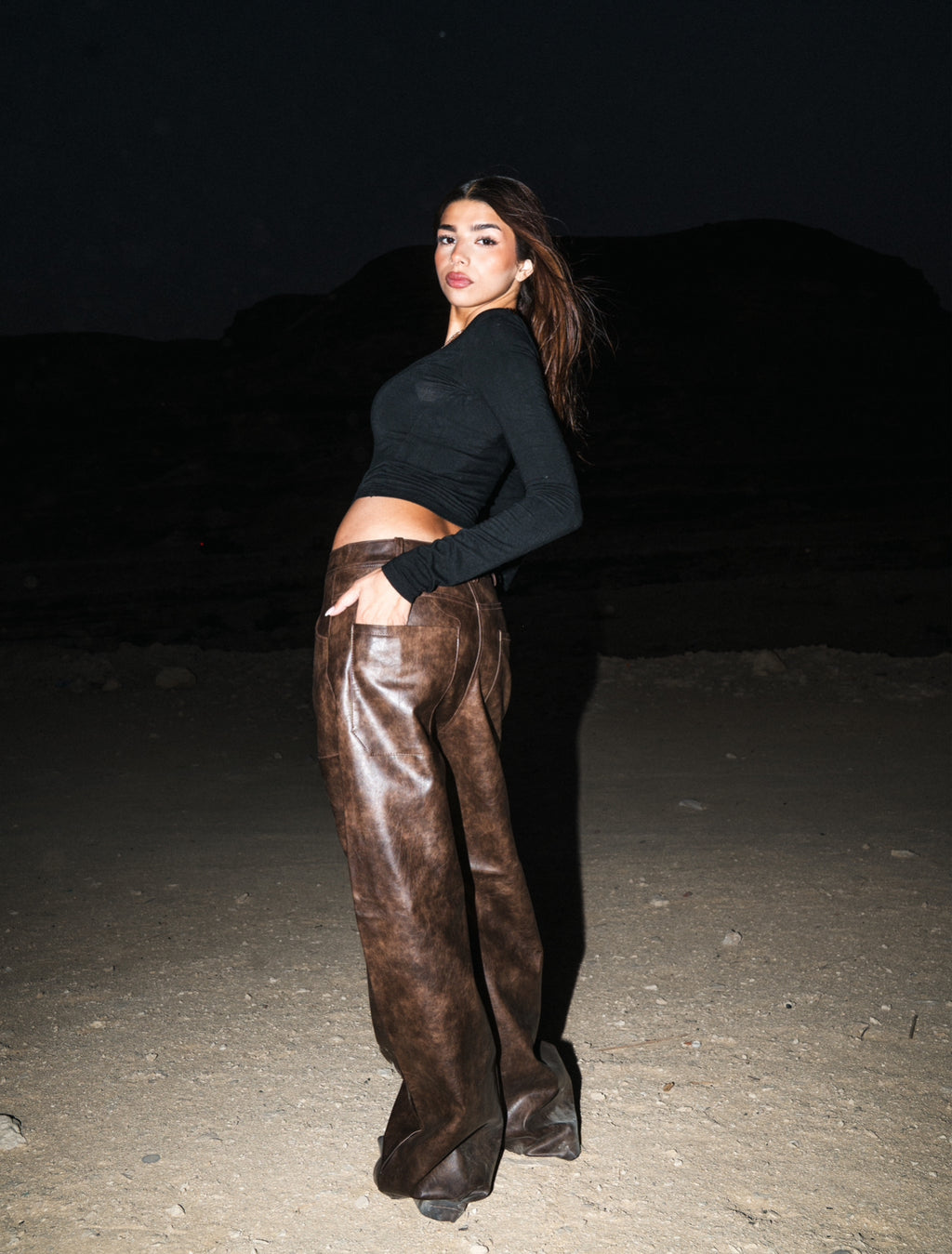Dark Dunes Leather pants